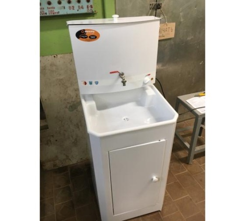 Умывальник дачный ЛЮКС с подогревом пластик. мойка бел. | код 74/4/4 | Вихрь фото 5