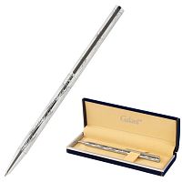 Ручка подарочная шариковая GALANT ASTRON SILVER , корпус серебристый, детали хром, узел 0,7 мм, синяя | код 143527 | GALANT