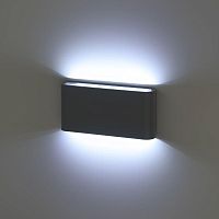 Светильник светодиодный WL41 GR 10Вт 3500К для интерьера/фасадов IP54 сер. | код Б0054418 | Эра