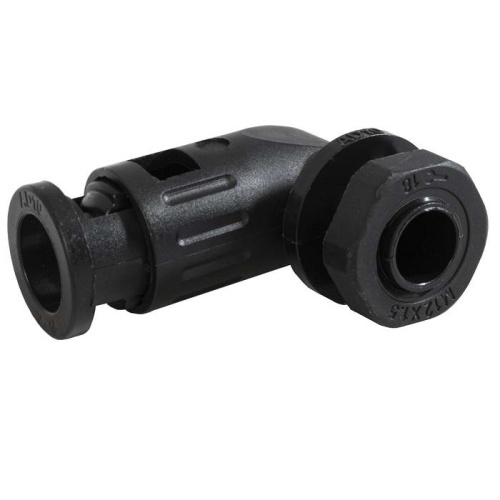 Быстрый соединитель для гофрированной трубы RUICHI QA-M12-10, IP54, угловой | код 113901 | Ruichi