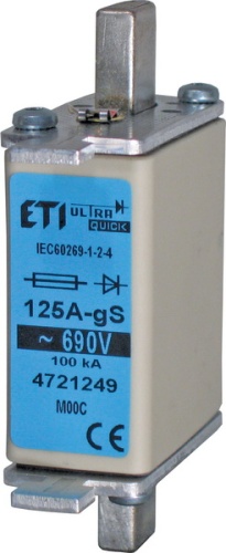 Предохранитель M000/100A/690V-gS (100kA) | код 004721248 | ETI