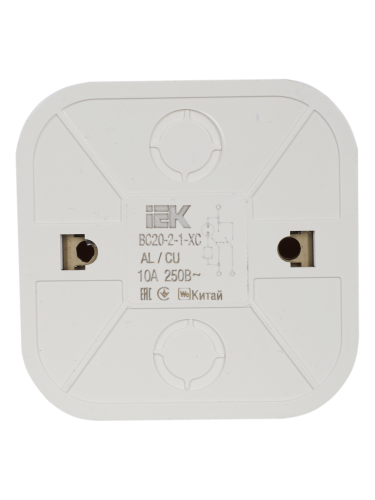 Выключатель 2-клавишный для открытой установки с индикацией ВС20-2-1-ХС 10А GLORY сосна | код EVH21-K34-10 | IEK фото 4