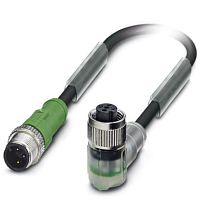 Кабель для датчика / исполнительного элемента SAC-3P-M12MS/ 1,5-PUR/M12FR-2L | код 1694570 | PHOENIX CONTACT