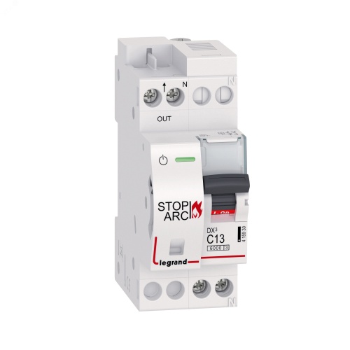 УЗДП DX3 Stop Arc 1P+N C13A 6000A с автоматическим выключателем | код 415930 | Legrand