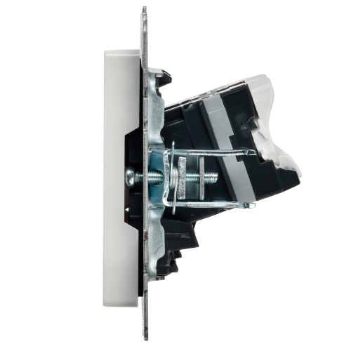 BRITE Розетка компьютерная двойная кат.5E RJ45 РК10-2-БрБ белый | код BR-K20-1-K01 | IEK фото 7