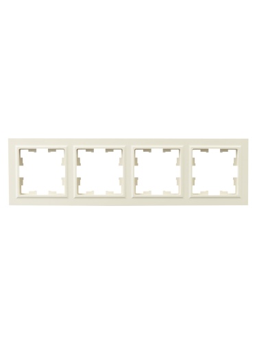 BRITE Рамка 4-местная РУ-4-БрКр бежевый | код BR-M42-K10 | IEK фото 2