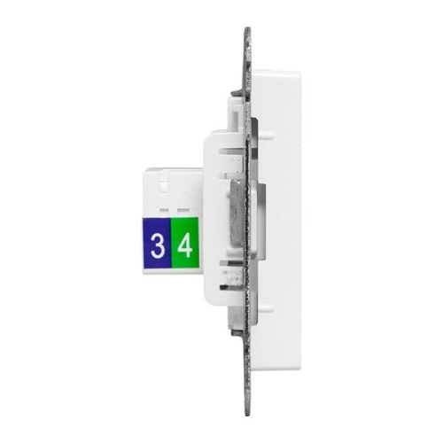 Розетка телефонная 1-м СП Эпика RJ11 механизм бел. EKF UP1-SOW-RJ11 фото 3