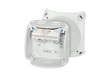 Коробка клеммная DK 0404 G 104х104х70 мембраны пятиполюсные 1.5-6 кв.мм серая РР IP66 (DK 0404 G) | код 62000004 | HENSEL