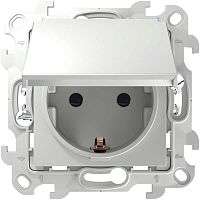 Механизм розетки 1-м СП Push&Go 16А IP44 2P+E бел. | Код. 2420448-030 | Smon