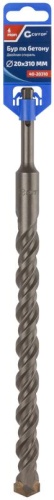 Бур по бетону , Profi, двойная резьба, SDS-Plus, 20x310 мм | код 40-20310 | FIT Бур по бетону , Profi, двойная резьба, SDS-Plus, 20x310 мм | код 40-20310 | FIT