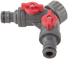 Распределитель 2-х канальный. внутренняя резьба основания 3/4дюйм КУРС 76427