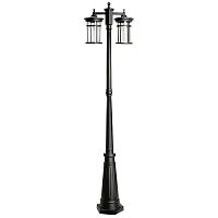 Светильник НТУ-2х60w столб Е27 IP44 черный | код 51822 | Feron