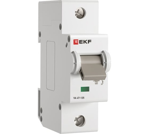 Автоматический выключатель ВА 47-125 1P 20А (C) 15кА PROXIMA EKF | код mcb47125-1-20C | EKF