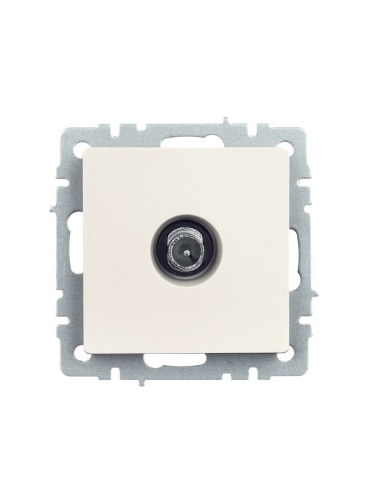 BRITE Розетка TV проходная РТВ10-0-БрЖ жемчуг | код BR-A10-P-K36 | IEK фото 4