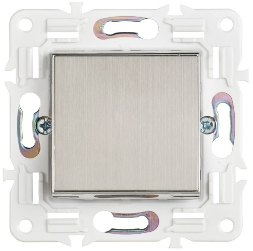 Выключатель проходной 1-кл. SKANDY 10А SK-V02N никель IEK SK-V12-0-10-K50