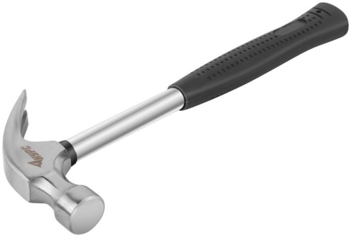 Молоток-гвоздодер 27мм 450г метал. ручка; резинов. рукоятка КУРС 44613 фото 2 Молоток-гвоздодер 27мм 450г метал. ручка; резинов. рукоятка КУРС 44613 фото 2