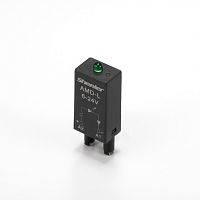 Модуль для колодки реле, LED+диод, 110-240VDC, поляризация +А1/-А2, черный, для SRU, SKF14, SKC, SKB, STB, SRC*-E, GZT, GZM, GZS, GZMB, ES32 | код AMD-LDD1 110-240VDC | Shenler