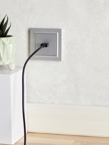 BRITE Розетка HDMI РHDMI-0-БрА алюминий | код BR-H10-K47 | IEK фото 3