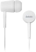 Наушники вкладыши BBK EP-1002S 1.2м белый проводные в ушной раковине (EP-1002S (W)) | код 1172609 | BBK