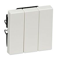 MERTEN КЛАВИША тройная, ПОЛ.БЕЛЫЙ, SM | код MTN312619 | Systeme Electric