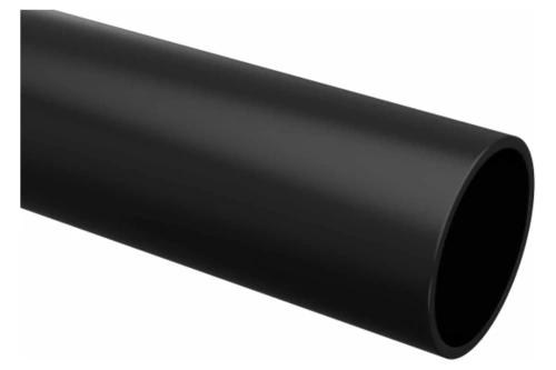 Труба гладкая ПВХ жесткая d16 мм (3 м) черная -Plast | код trg-16b-3m | EKF