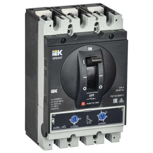 ARMAT Авт. выкл. лит. корпус 3P G 150кА 250А ТМ рег. IEK | код AR-MCCB-3G-150-0250A-ATUC | IEK