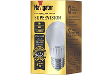 Лампа светодиодная 6вт NLL-G45-6-230-4K-E27-FR-SV | код 25056 | Navigator Group