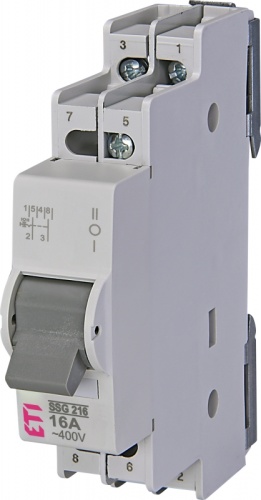 Переключатель SSG 216 2p 16A (1-0-2) | код 760621109 | ETI