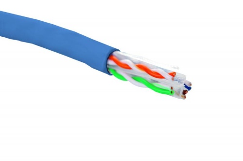 Витая пара U/UTP кат 6 4 пары AWG23 нг(А)-HF IN синий коробка 305м | код 19C-U6-12BU-B305 | Eurolan Витая пара U/UTP кат 6 4 пары AWG23 нг(А)-HF IN синий коробка 305м | код 19C-U6-12BU-B305 | Eurolan