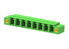 MC-PD5.08H04-F-0001 Разъем штекерный MC, угл. конт.,шаг 5.08мм, 4 конт., горизонт., с гайкой, зел., шт | код MC-PD5.08H04-F-0001 | SUPU