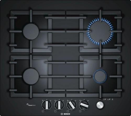 Газовая варочная поверхность Bosch PPP6A6M90 черный | код 1856556 | BOSCH