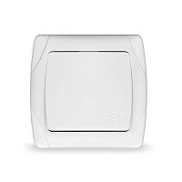 Розетка 1-м СП Маргарита 16А IP20 с заземл. с крышкой бел. UNIVersal М0029
