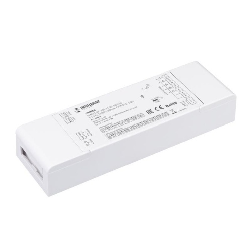 Диммер SMART-CC-205-72-SH-PD-SUF 12-48В 5х350-1200мА TUYA BLE 2.4G IP20 пластик INTELLIGENT ARLIGHT 038213 Диммер SMART-CC-205-72-SH-PD-SUF 12-48В 5х350-1200мА TUYA BLE 2.4G IP20 пластик INTELLIGENT ARLIGHT 038213