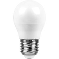 Лампа светодиодная LED 13вт Е27 дневной матовый шар (SBG4513) | код 55162 | SAFFIT
