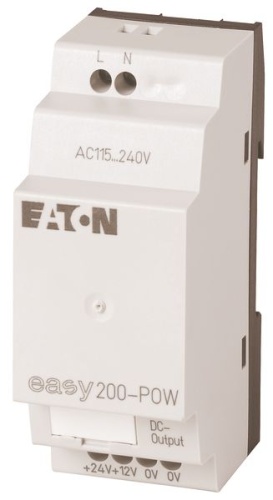 Импульсный источник питания, 100-240VAC/24VDC/12VDC , 0.35A/0.02A , 1- фаза , EASY200-POW | код 229424 | EATON