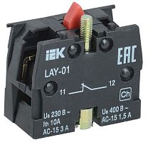 Контактный блок 1р для серии LAY5 | код. BDK11 | IEK
