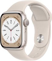 Смарт-часы Apple Watch Series 8 А2770 41мм OLED корп.сияющая звезда рем.сияющая звезда разм.брасл.:S/M (MNU93LL/A) | код 1866790 | APPLE