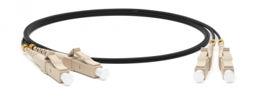 Патч-корд волоконно-оптический (шнур) MM 62.5/125 LC-LC 2 мм duplex LSZH 20 м черный, Hyperline FC-D2-62-LC/PR-LC/PR-H-20M-LSZH-BK | код 225298 | Hyperline