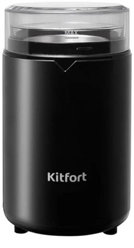 Кофемолка Kitfort КТ-1314 150Вт сист.помол.:ротац.нож вместим.:60гр черный | код 1053389 | KITFORT