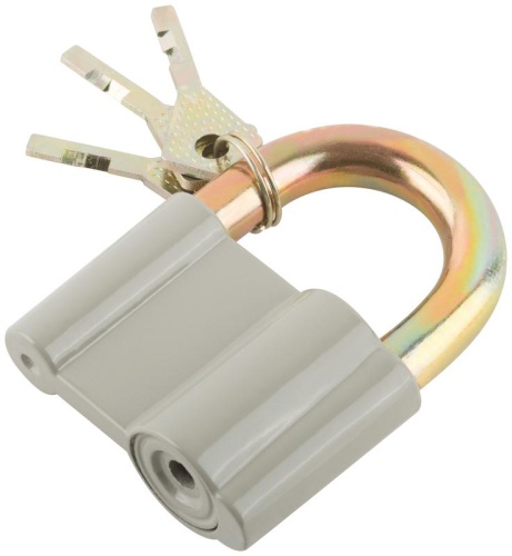 Замок навесной корпус из алюм. сплава 65х44мм стальная дужка 12мм КУРС 67016 Замок навесной корпус из алюм. сплава 65х44мм стальная дужка 12мм КУРС 67016