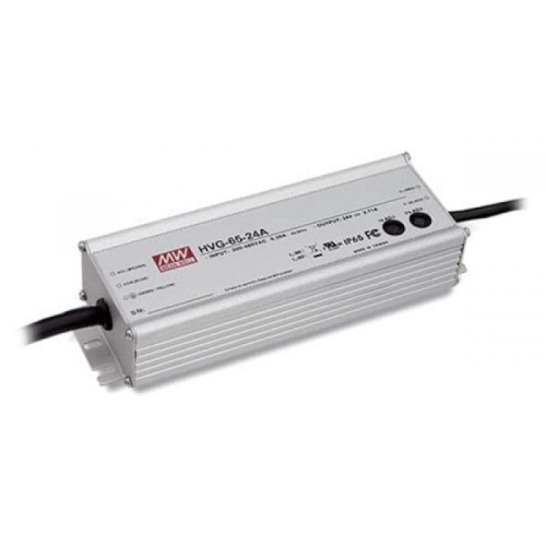 Источник питания AC-DC, 60Вт, ККМ, IP65, вход 180…528В AC, 47…63Гц/254…747В DC, выход 12В/5А, рег. выхода 10.8…13.5В/3…5A, изоляция 3750В AC, в кожухе 189х61.5х37, -40…+70С | код HVG-65-12A | MeanWell