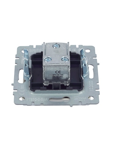 BRITE Розетка TV проходная РТВ10-0-БрА алюминий | код BR-A10-P-K47 | IEK фото 5