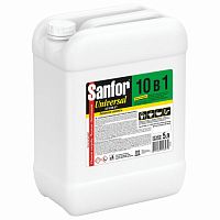 Чистящее средство 5 л, SANFOR 10 в 1 Universal Лимонная свежесть , 22055 | код 608307 | SANFOR