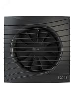 Вентилятор осевой вытяжной с обратным клапаном D100 декоративный | код SILENT 4C Obsidian | DiCiTi