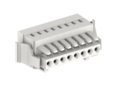 435117/050 Розетка каб. MCS с защелкой, шаг 3.5мм, 17 конт., бел., шт | код 435117/050 | SUPU