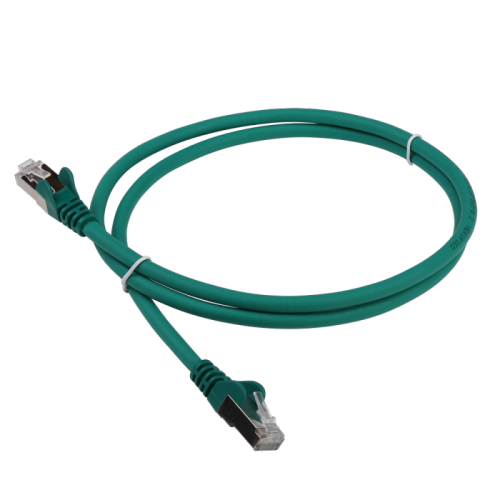 Патч-корд LANMASTER LSZH SFTP кат.6A, 1.5 м, зеленый | код LAN-PC45/S6A-1.5-GN | LANMASTER