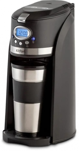 Кофеварка капельная Kitfort КТ-797 800Вт черный/нержавеющая сталь | код 1889709 | KITFORT
