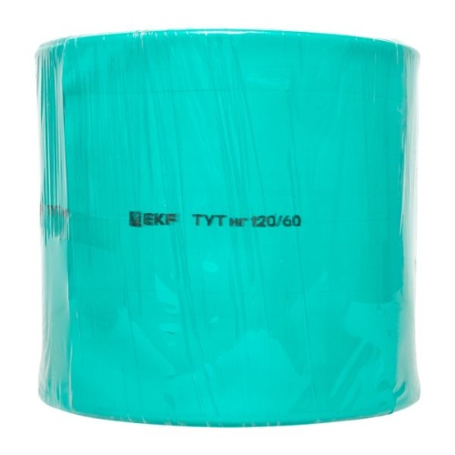 Термоусаживаемая трубка ТУТ нг 120/60 зелёная рулон PROxima | код tut-120-j | EKF фото 4