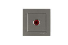 Розетка телевизионная проходная TV СП Karea 16А IP20 зел. Makel 56052007