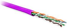Hyperline UUTP4-C5E-P24-IN-LSZH-BK-305 (305 м) Кабель витая пара. неэкранированная U/UTP. категория 5e. 4 пары (24 AWG). многожильный (patсh). LSZH. нг(А)-HF. -20 C – +75 C. черный | код 236867 | Hyperline